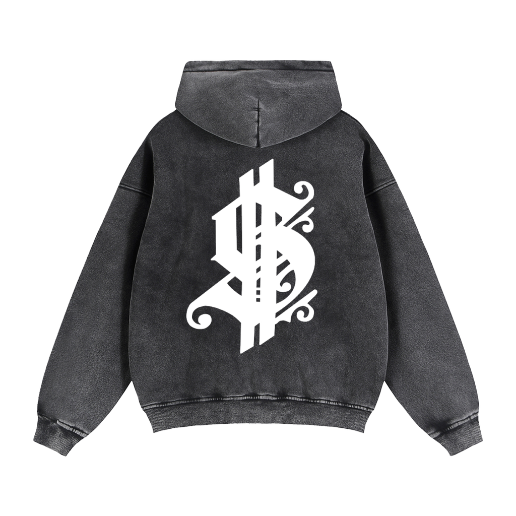 Zip-Through Boxy Fleece Hoodie