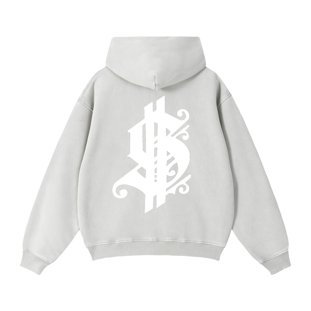 Zip-Through Boxy Fleece Hoodie