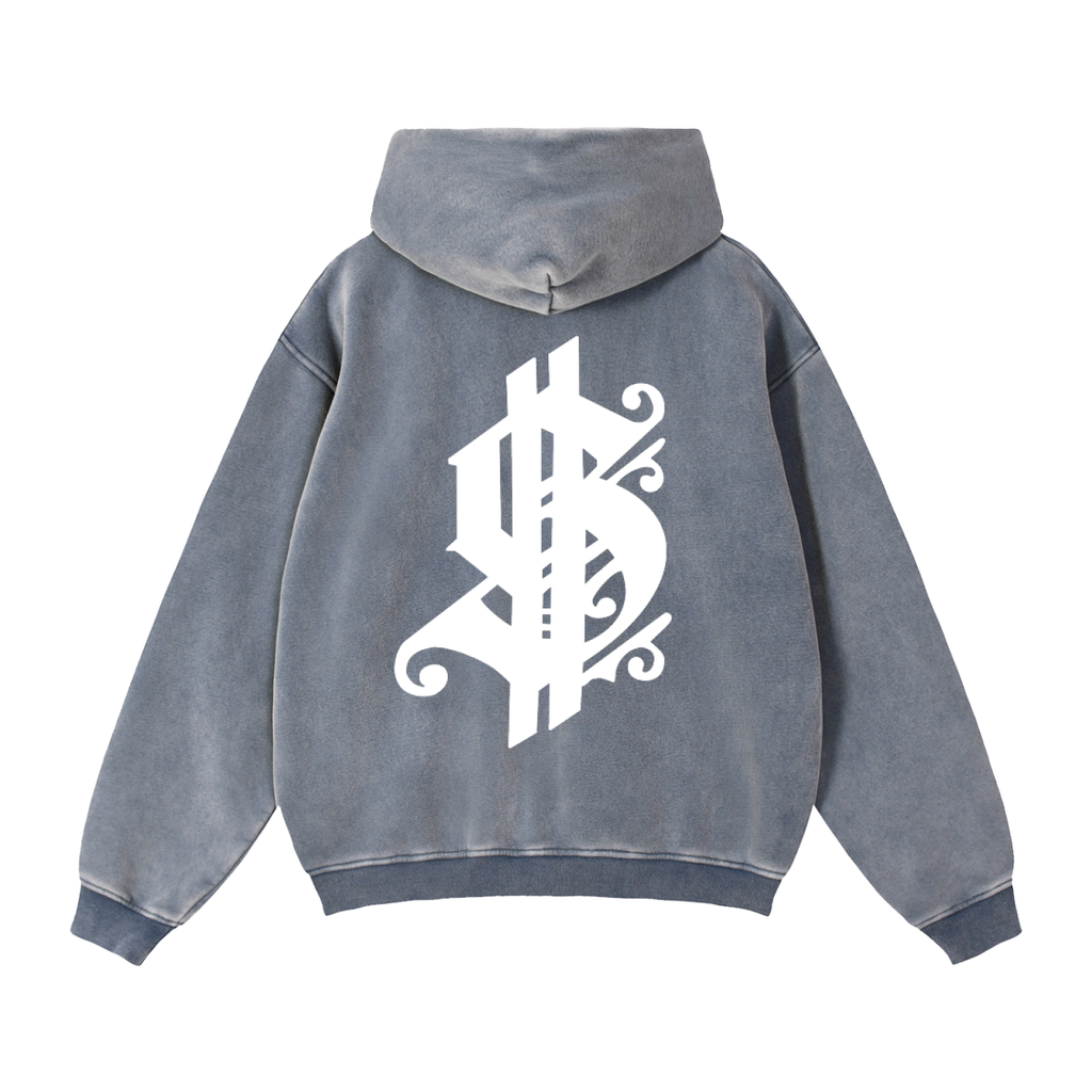 Zip-Through Boxy Fleece Hoodie